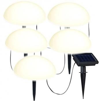 Guirlande lumineuse solaire de sol blanc chaud