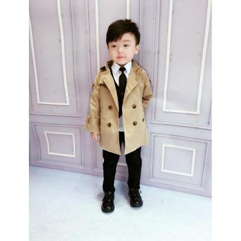 Children's Belted Windbreaker Jacket