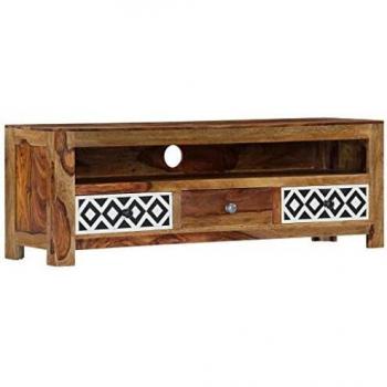 Modern Sheesham Wood TV Stand 47.2x11.8x15.7