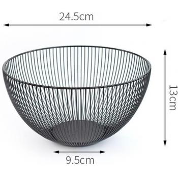 Recipiente de metal para frutas