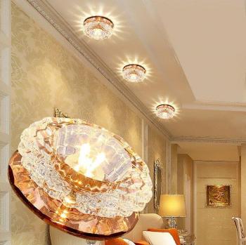 LED Crystal Downlight Ceiling Lamp 3 Watts Living Room Set