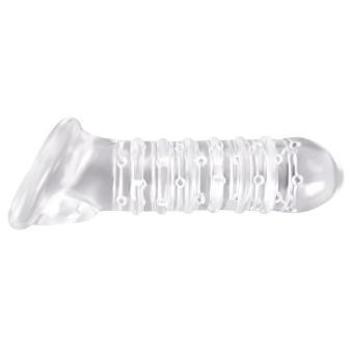 Renegade Transparent Ribbed Penis Extension Cover