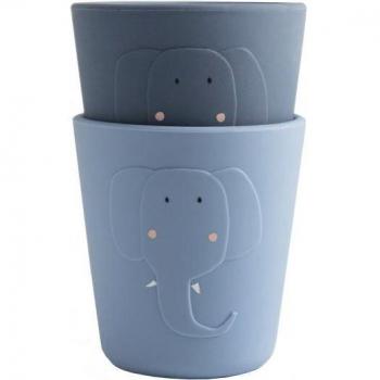 Kinderbecher-Sets Trixie – Motiv „Mrs. Elephant“, 2er