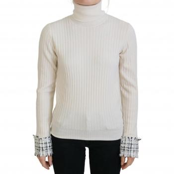 Dolce & Gabbana Ivory Turtleneck Sweater