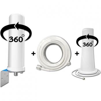 Antenne 360° pour amplificateur de signal 2G 3G 4G avec câble inclus