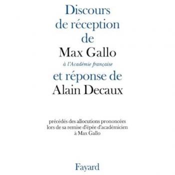 Discours de réception à l'Académie française