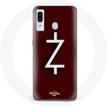 Samsung Galaxy A20e Beschermhoes Ozark Seizoen 4 Logo Z Wit Rood