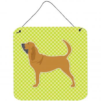 Caroline’s Bloodhound Green 6x6 Checkerboard Prints