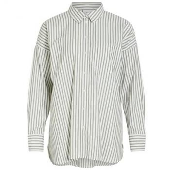 VILA Poloshirt Damen 38 – Klassisch mit ölgrauem Akzent