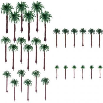 30pcs Coconut Palm Trees for Model Scenery
