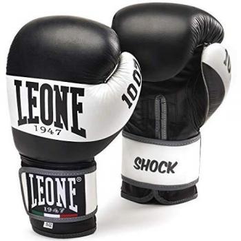 LEONE 1947 Shock Boxhandschuhe, Schwarz/Weiß, 14 Oz