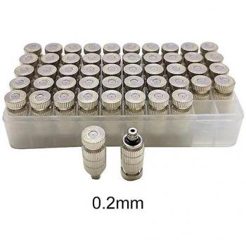 Kit completo de boquillas de riego de jardín: 50 unidades de acero inoxidable
