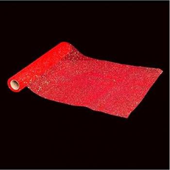 Chemin de table Tulle Rouge 28 x 500 cm