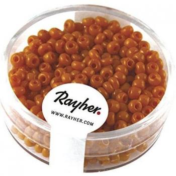Orange 2.6mm Seed Beads – Opaque 17g Bag