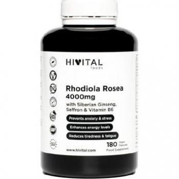 Hivital Foods Rhodiola Rosea 4000mg 180 capsules véganes