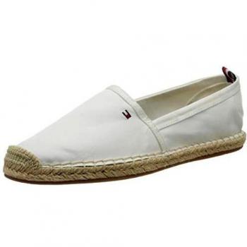 Tommy Hilfiger Damen Espadrille Peeptoe Pumps, Weiß (Ivory Ybi), 42