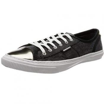 Superdry Damen Low PRO Luxe Sneaker, Schwarz, Größe 37 EU