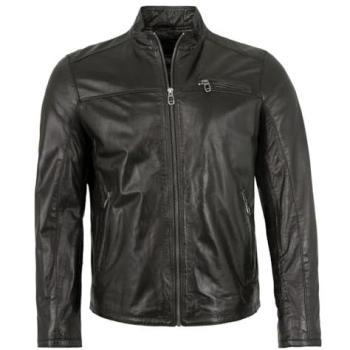 Milestone Herren Lederjacke Braun Größe 48