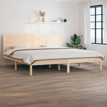 Estructura de Cama Super King de Madera Maciza 180x200 cm