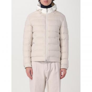 Eleventy Men's Sand Color Hooded Jacket