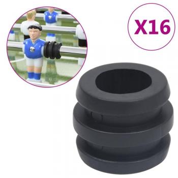 Tafelvoetbal stangstopper set 16 st 15,9/16 mm