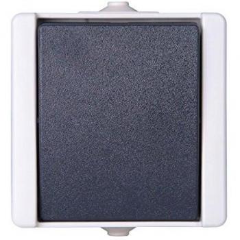 Interrupteur Kopp proAQA gris 1 pièce pour pièces humides
