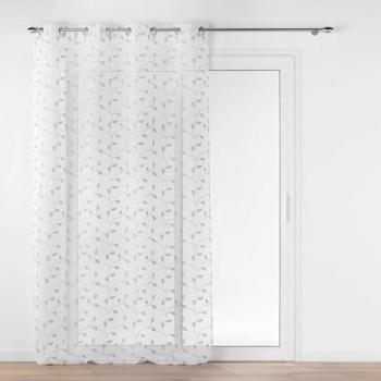 Voilage contemporain Edna 140 x 240 cm Argent