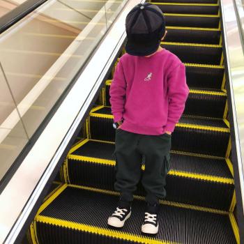 Bebé y Niño Sudadera Con Forro Polar 90‑180 cm Color Sólido