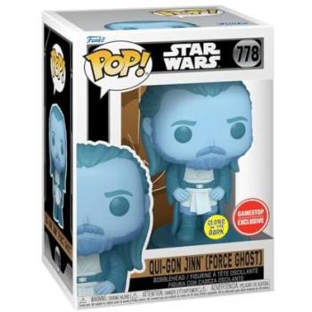Funko Pop N°778 – Qui‑Gon Jinn Force Ghost, Édition Limitée