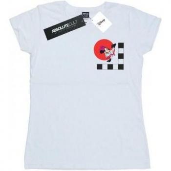 T-shirt da donna in cotone con Minnie Mouse e mossa di karate
