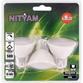 Lot de 3 ampoules LED GU10 7W dimmables 4000K