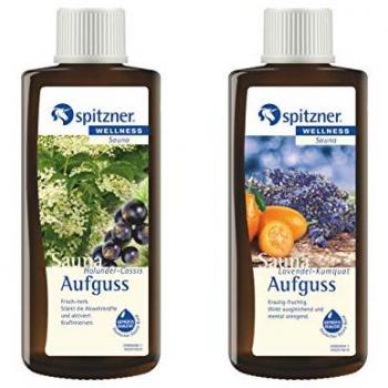 Spitzner Aromatischer Saunaaufguss Holunder Cassis und Lavendel Kumquat