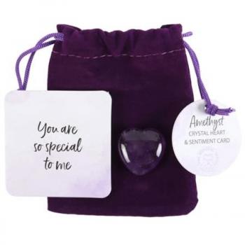Miniature Amethyst Heart Jewelry Box
