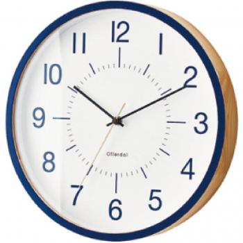 Reloj de Pared Interform con Radio y Diseño Azul Madera CL‑3709BL