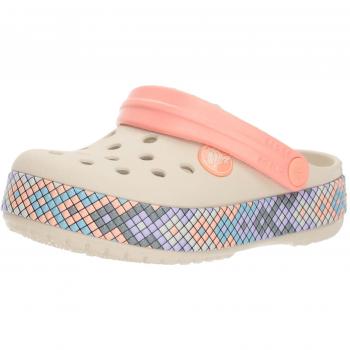 Crocs Kinder-Sandale “Gallery” – Stucco/Melon, Größe 25/26, Modell 205171