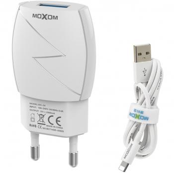 MOXOM 12W 5V / 2.4A Mini USB Ladeadapter für Tablets und Smartphones