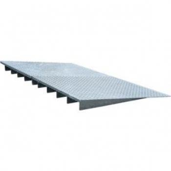 Rampe de chargement AR 123, zinc, 2000 x 1120 x 123 mm