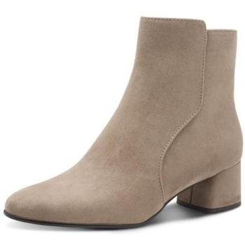 Marco Tozzi Stiefelette – Business‑Ankleboot mit Ziernähen, Blockabsatz