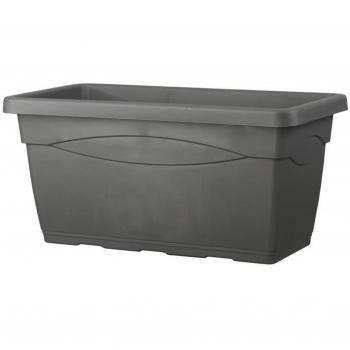 Bac à fleurs muret Day R 80 cm gris anthracite