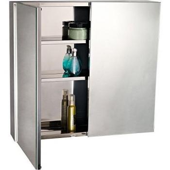 Armario Compacto con Espejo y Almacenamiento HOMCOM 60x12x55