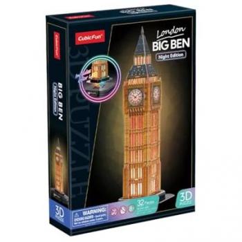 Noche Reluciente: Puzzle 3D Big Ben LED