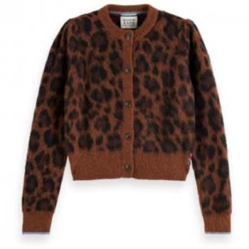 Leopard Patchwork Cardigan