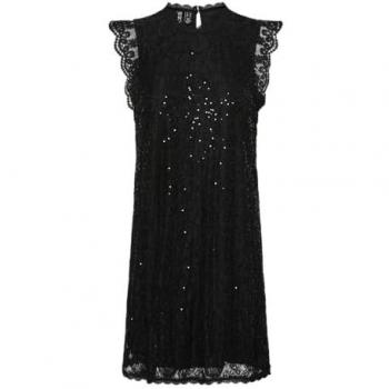 Pieces Cocktailkleid Colline 17151587 Schwarz Regular Fit M Damen