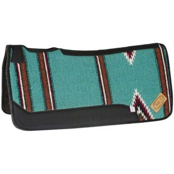 Noir Dakota – Sous-Selle Western avec Intérieur Feutré Navajo, Tissu Acrylique