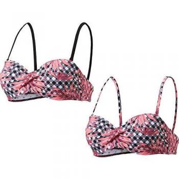 Maggy II Flammenbikini-Top – Vichy-Blüten – 38C