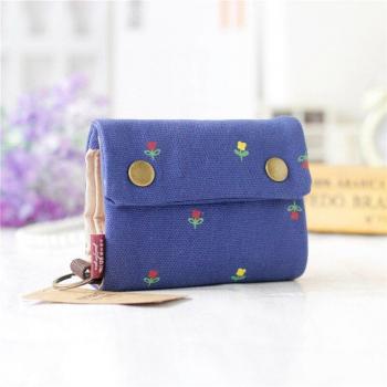 Cartera corta de algodón para mujer y hombre