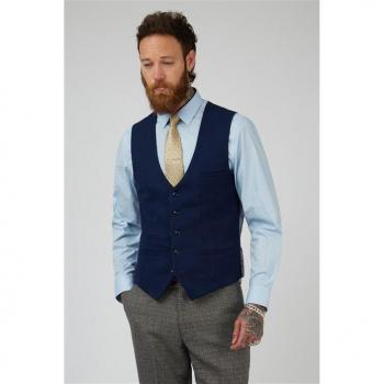Marc Darcy Royal Blue Waistcoat