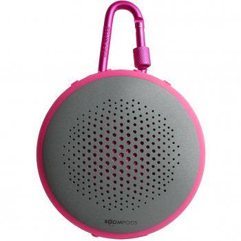 BOOMPODS Fusion pink wasserdichter Lautsprecher mit Dual Pairing