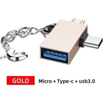 OTG Ultra Compacto: Dispositivo USB‑C, HDD y Flash, 2‑en‑1