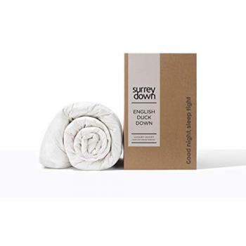 Super King 4.5 Tog Down Duvet – 70% English Duck, Crisp White
